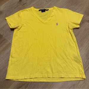 Ralph Lauren Sport Yellow Cotton Tee size S